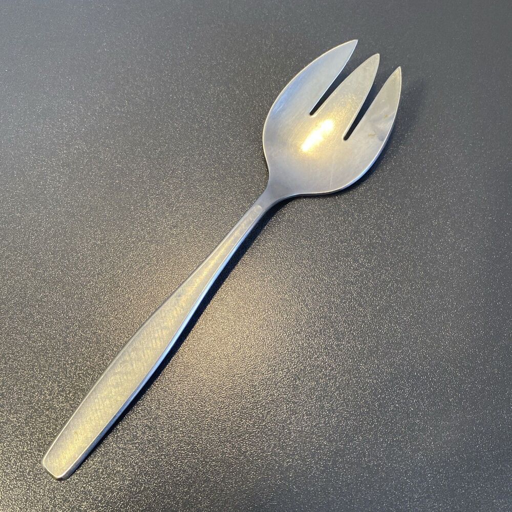 Vintage Rogers Cutlery Salad Fork Herringbone Textured Silverplate Flatware